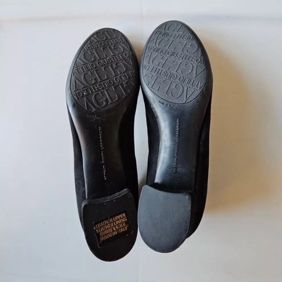 AGL Kristin Block Heel Pumps, Black Suede Size 40 Eur  8.5 US - Picture 2 of 8